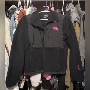 North Face Jacket Black Breast Cancer Awarenessss
